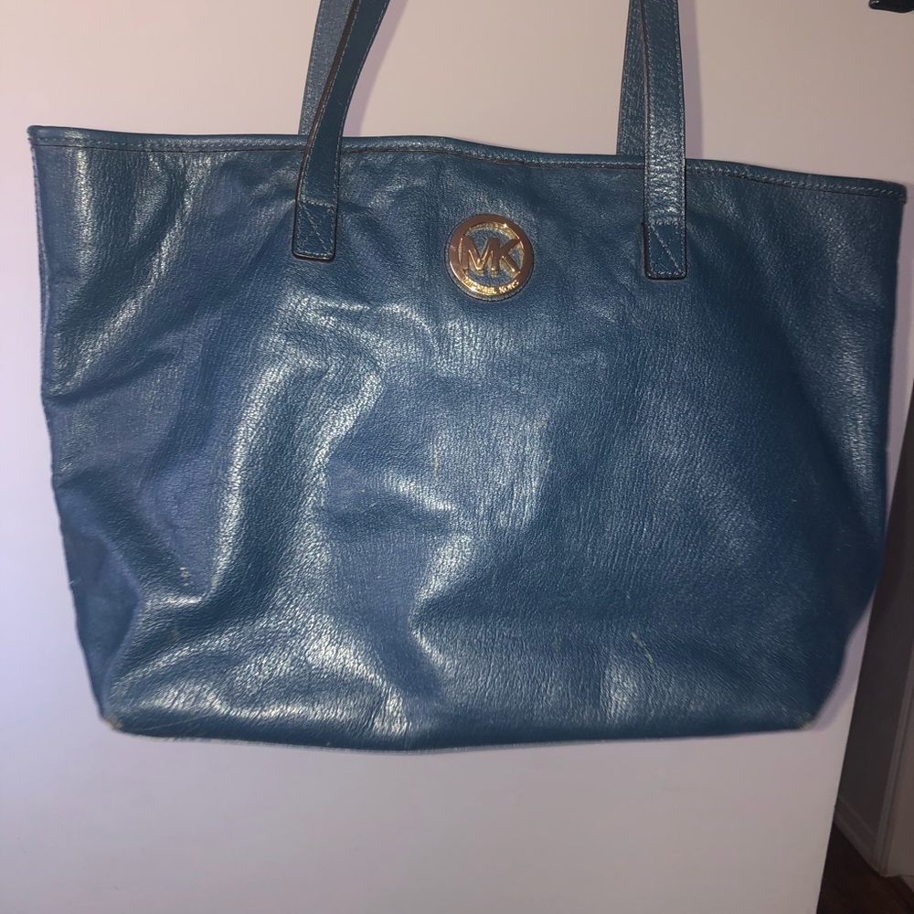 Michael Kors- Blue Leather shoulder bag